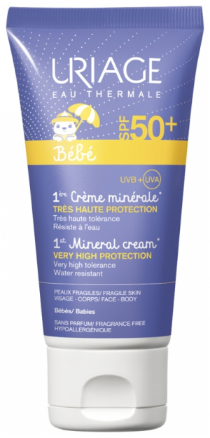 Uriage Bébé 1ère Crème Minérale SPF50+ 50 ml