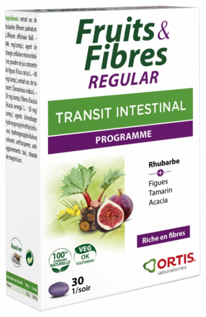 Ortis Fruits & Fibres Regular 30 Comprimés
