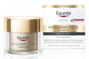 Eucerin HYALURON-FILLER + ELASTICITY Soin de Nuit Anti-Âge Tous Types de Peaux 50 ml
