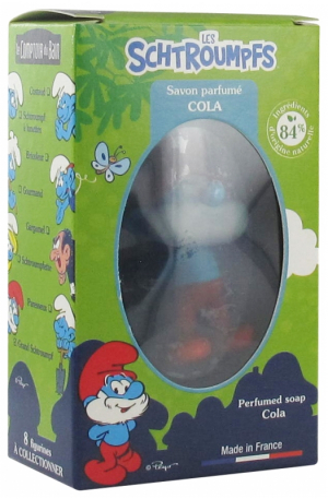 Le Comptoir du Bain Les Schtroumpfs Savon Parfumé 80 g - Parfum : Cola