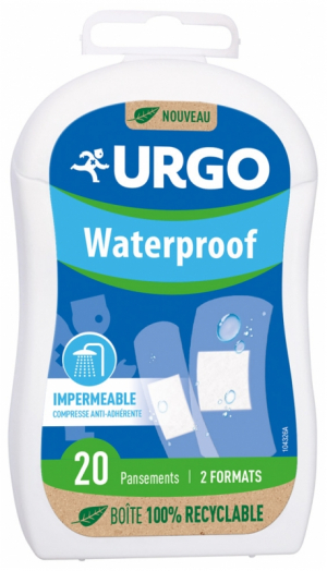 URGO Waterproof 2 Formats 20 Pansements