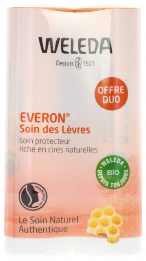 Weleda Soin des Lèvres Everon Lot de 2 x 4,8 g