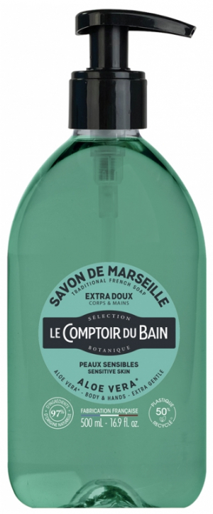 Le Comptoir du Bain Savon de Marseille Aloe Vera 500 ml
