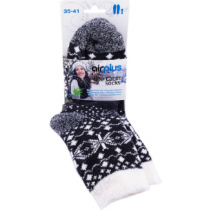 AIRPLUS ALOE CABIN CHAUSSETTES HYDRATANTES GRIS FLOCON 35-41