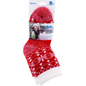 AIRPLUS ALOE CABIN CHAUSSETTES HYDRATANTES ROUGE 35-41