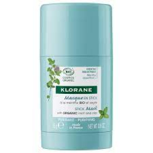 Klorane Masque en Stick à la Menthe Bio et Argile Bio 25 g