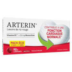 ARTERIN Levure de riz rouge 90 comprimés