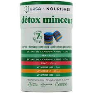 UPSA Gummies 7 en 1 Détox Minceur - 30 gummies