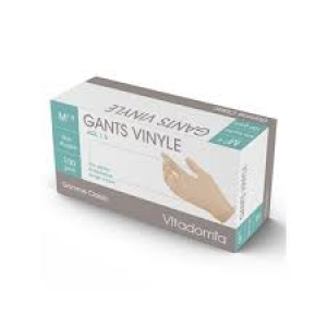 VITADOMIA 100 Gants Vinyle non poudré Medium 7/8
