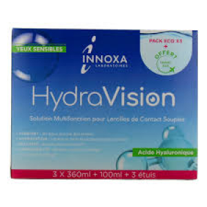 Laboratoire Innoxa Solution Multifonction pour Lentilles de Contact Souples Pack Éco 3 x 360 ml + 100 ml