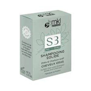 MKL Green Nature Shampoing Solide Ortie Charbon Cheveux Gras 65 g