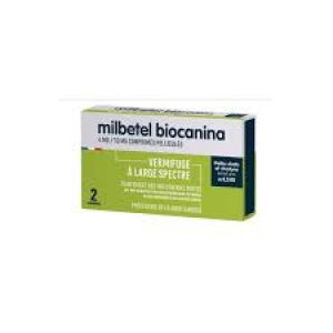 BIOCANINA Milbetel vermifuge 4 mg/10 mg - pour petits chats et chatons 2 comprimés