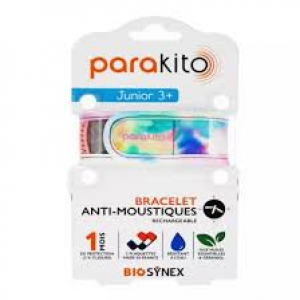 Parakito Bracelet Anti-Moustiques Rechargeable Junior - Modèle : Tie&Dye