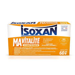 Isoxan Ma vitalité 60 ans et plus Energie, mémoire et immunité 30 comprimés