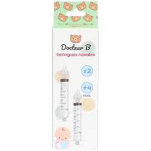 Docteur B Seringues nasales Lavage pour bébé - 4 mois et plus, 2 unités