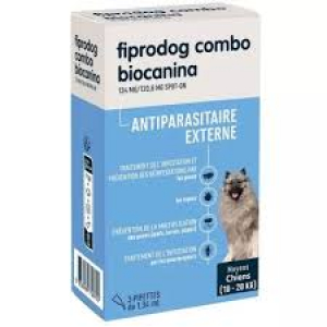 Biocanina Fiprodog 134 mg Combo Moyens Chiens 10 à 20 kg 3 Pipettes