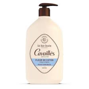 Cavaillès Gel Bain Douche Peaux Sensibles Fleur de Coton 1 L