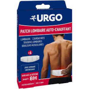 Urgo Patch Auto-Chauffant Lombaires 8h x 4