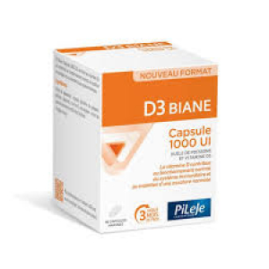 Pileje D3 Biane Vitamine D3 1000UI 90 capsules marines