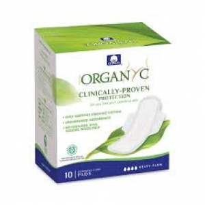 Organyc 10 Serviettes Hygiéniques Flux Abondant