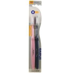 Inava CHIRURGICALE - EXTRA SOUPLE - Brosse à Dents Chirurgicale 15/100, Lot de 2
