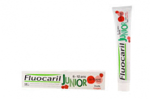 Fluocaril Junior Dentifrice 6-12 Ans 75 ml - Parfum : Fruits Rouges
