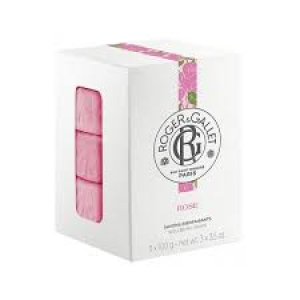 Roger & Gallet– Savons Bienfaisants Rose Coffret, 3 x 100 g