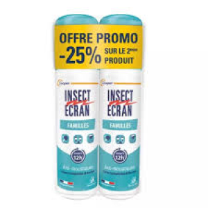 Insect Ecran Anti-Moustiques Spray Répulsif Peau Familles Lot de 2 x 100 ml