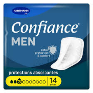 CONFIANCE MEN - Protections Absorbantes Fuites Urinaires - 3 Gouttes, 14 Unités