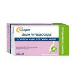 Cooper Sérum physiologique Solution nasale et ophtalmique 40 Unidoses de 5 ml