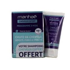 Vitavea Manhaé Cheveux Expert 120 Gélules + Manhaé Cheveux Expert Shampoing Anti-Chute 50 ml Offert