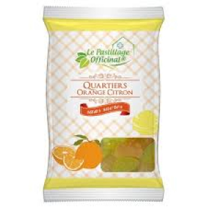 Estipharm Le Pastillage Officinal - Pastilles orange citron sans sucres, 80g