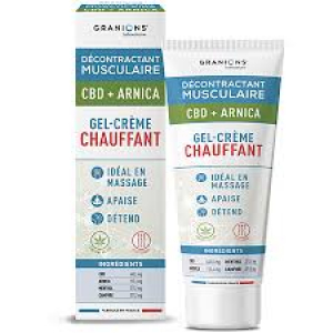 Granions Gel-Crème Chauffant CBD et Arnica 75 ml