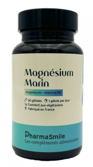 PharmaSmile MAGNESIUM MARIN VITAMINE B6 30 GELULES
