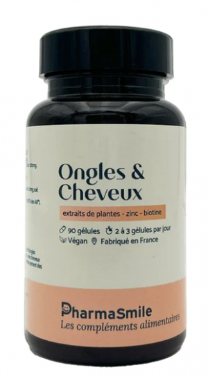PharmaSmile Ongles & Cheveux 90 GELULES