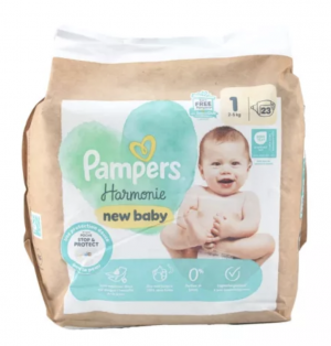 PAMPERS Harmonie Couches Bébé Taille 1 - 23 Couches