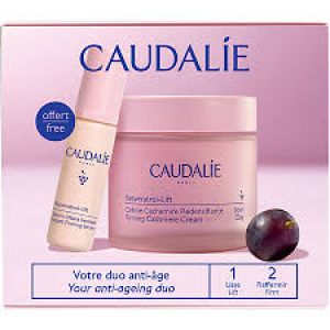 Caudalie Resveratrol [Lift] Crème Cachemire Redensifiante 50 ml + Sérum Liftant Fermeté 10 ml Offert