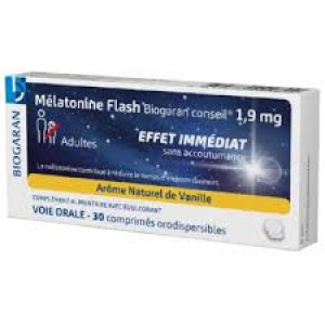 Biogaran Mélatonine Flash 1,9mg 30 comprimés
