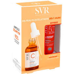 SVR COFFRET [C] AMPOULE ANTI-OX Concentré Eclat Régénérant Anti-Rides 30 ml + SUN SECURE BLUR Crème Mousse Offert