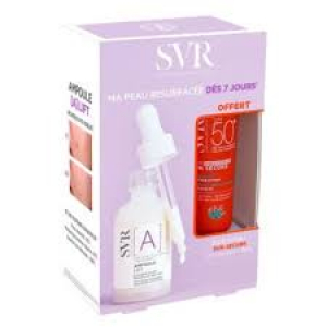 SVR [A] Ampoule Lift 30 ml + Sun Secure Blur Sans Parfum SPF50+ 15 ml Offert, Coffret