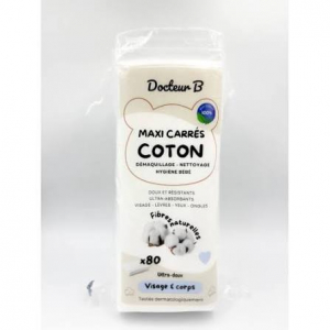 DOCTEUR B MAXI CARRES Coton Démaquillant x 80