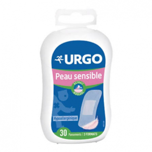 URGO Peau Sensible 3 Formats 30 Pansements Prédécoupés