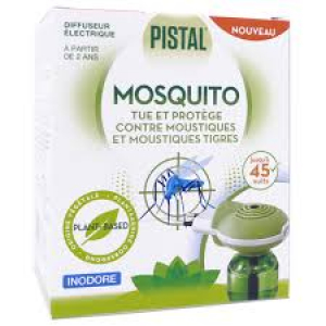 Pistal Mosquito Diffuseur & recharge anti-moustiques Végétale 45 nuits