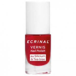 Ecrinal Vernis Silicium + Tea Tree 5 ml - Couleur : Rouge Passion