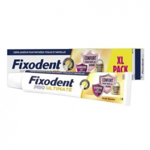 Fixodent Pro Ultimate Crème adhésive prothèse totale & partielle goût neutre 57g
