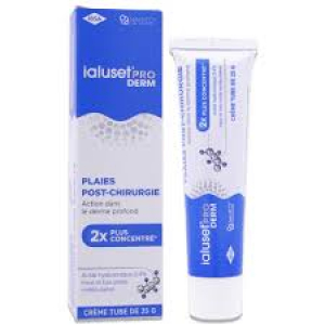 IBSA Pharma IALUSET PRO DERM - Plaies Post-Chirurgie, Crème Tube de 25g