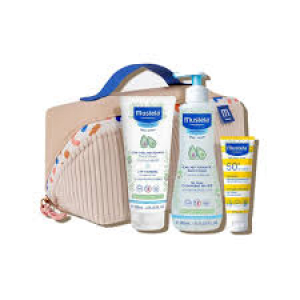Mustela Vanity Vacances Les Indispensables de Bébé 3 soins + trousse