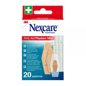 3M Nexcare First Aid Plasters Mix 20 Pansements