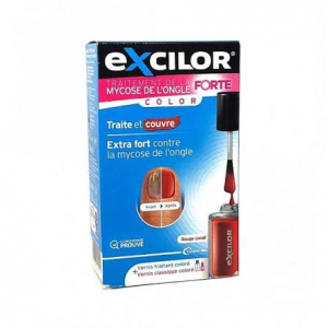 Excilor Forte Traitement de la mycose de l'ongle - Rouge corail - 30 ml