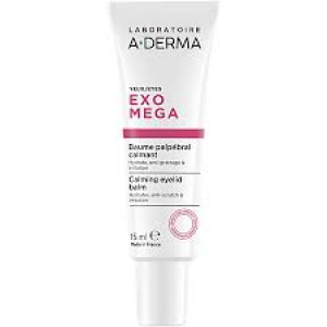 A-derma EXOMEGA - Baume Palpébral Calmant - Contour des Yeux - Paupières Réactives à Tendance Atopique 15 ml